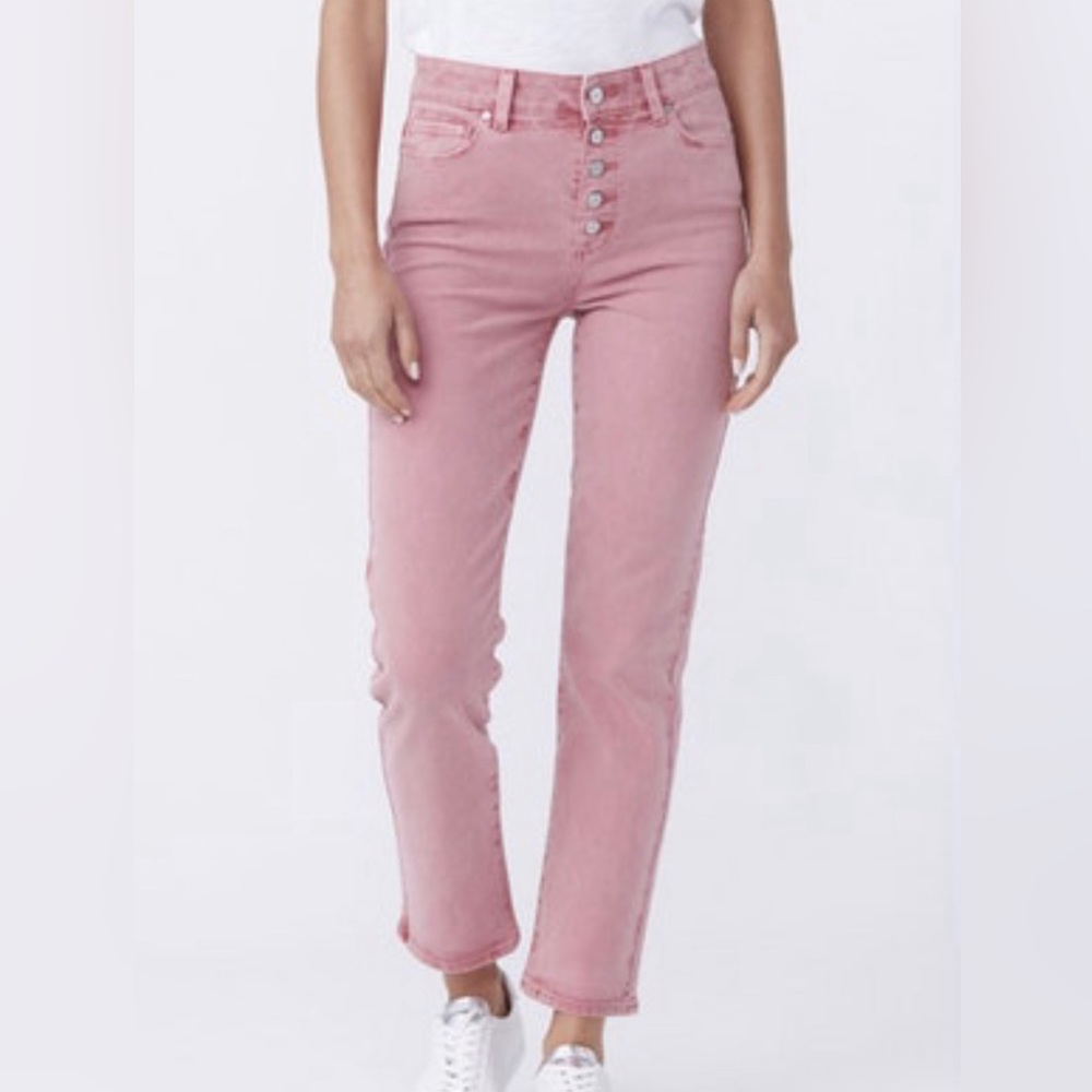 Paige Straight With Exposed Button Fly